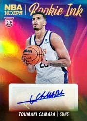 2023-24 Hoops Rookie Ink Toumani Camara #RI-TOU card