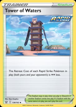 Battle Styles Tower of Waters #138 card