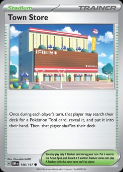 Obsidian Flames Town Store #196 card