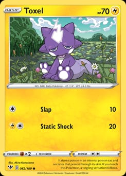 Darkness Ablaze Toxel #62 card