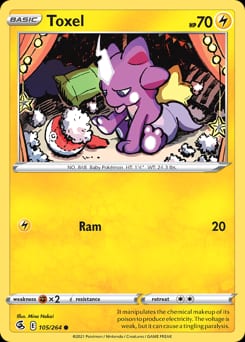 Fusion Strike Toxel #105 card