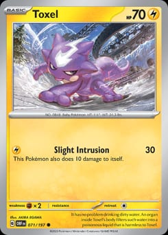 Obsidian Flames Toxel #71 card