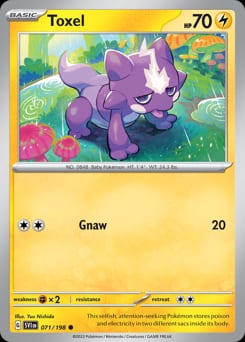 Scarlet & Violet Toxel #71 card