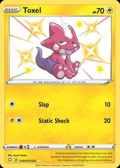 2021 Shining Fates Shiny Vault Toxel #SV041 card