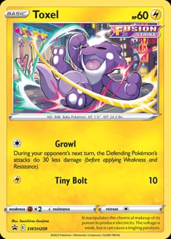 SWSH Black Star Promos Toxel #SWSH209 card