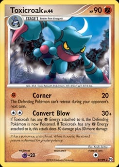 2009 Arceus Toxicroak #11 card