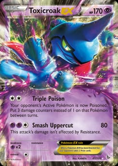 2014 Flashfire Toxicroak-EX #41 card