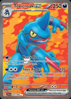 Scarlet & Violet Toxicroak ex #232 card