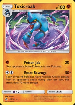 Forbidden Light Toxicroak #64 card