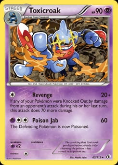Legendary Treasures Toxicroak #63 card