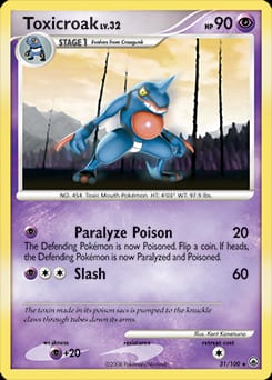 2008 Majestic Dawn Toxicroak #31 card