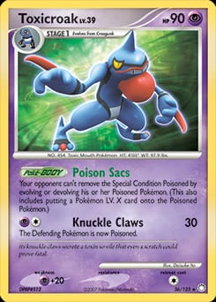 Mysterious Treasures Toxicroak #36 card