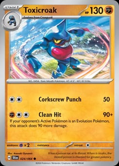 Shrouded Fable Toxicroak #24 card