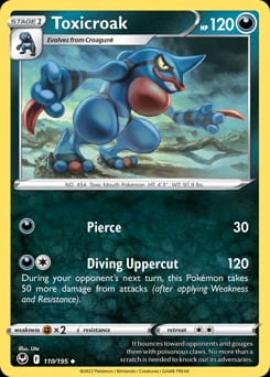 2022 Silver Tempest Toxicroak #110 card
