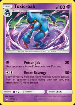 Ultra Prism Toxicroak #57 card