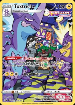 Crown Zenith Galarian Gallery Toxtricity #GG09 card