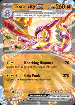 Paradox Rift Toxtricity ex #100 card