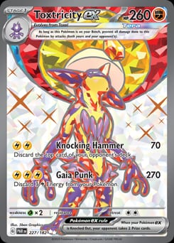 Paradox Rift Toxtricity ex #227 card
