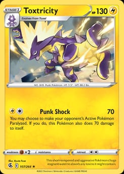 Fusion Strike Toxtricity #107 card