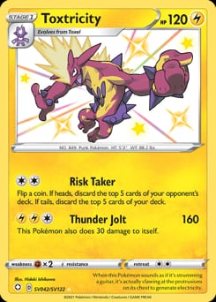 Shining Fates Shiny Vault Toxtricity #SV042 card