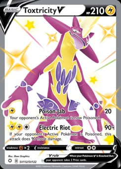 Shining Fates Shiny Vault Toxtricity V #SV112 card