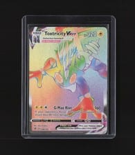 2020 Rebel Clash Toxtricity VMAX #196 card