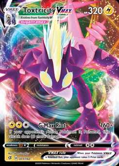 Rebel Clash Toxtricity VMAX #71 card