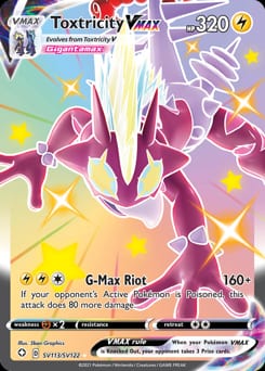 2021 Shining Fates Shiny Vault Toxtricity VMAX #SV113 card