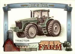 2020 Topps Allen & Ginter Down on the Farm Tractor #DF-T card