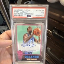2024-25 Topps Chrome 1973 Topps Autographs Tracy McGrady #73TA-TM card