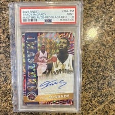 2025-26 Finest Masters Autographs Tracy McGrady #MA-TM card