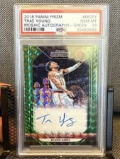 2018 Panini Prizm Mosaic Autographs Trae Young #MO-TY card