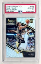2018 Panini Select Trae Young Silver Prizm #249 card
