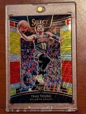 2018 Panini Select Trae Young Tri Color Prizm #45 card
