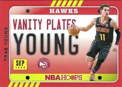 2020-21 Hoops Vanity Plates Trae Young #23 card