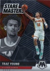 2020-21 Panini Mosaic Stare Masters Trae Young #18 card