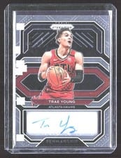 2020-21 Panini Prizm Penmanship Trae Young #PE-TRY card