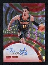 2020 Panini Revolution Autographs Trae Young Fractal card