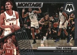 2021-22 Panini Mosaic Montage Trae Young #11 card