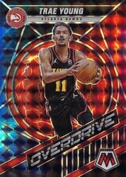 2021-22 Panini Mosaic Overdrive Trae Young #15 card