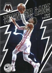 2021-22 Panini Mosaic Thunder Lane Trae Young #15 card