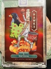 2021-22 Panini One and One Downtown Trae Young #7 card