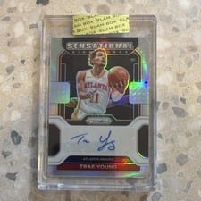 2021-22 Panini Prizm Sensational Signatures Trae Young #SS-TYG