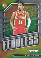 2022-23 Panini Prizm Fearless Trae Young #12 card