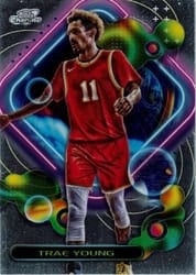2023-24 Topps Chrome Cosmic Base Set Trae Young #1 card