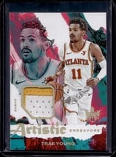 2024-25 Panini Court Kings Artistic Endeavors Relics Trae Young #AE-TRG card