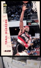 1996-97 Collector's Choice Base Set Trail Blazers Playbook #388 card