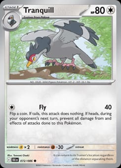 Black Bolt Tranquill #72 card