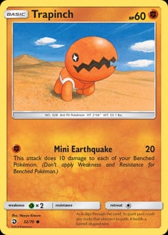 Dragon Majesty Trapinch #32 card