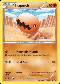 Furious Fists Trapinch #53 card